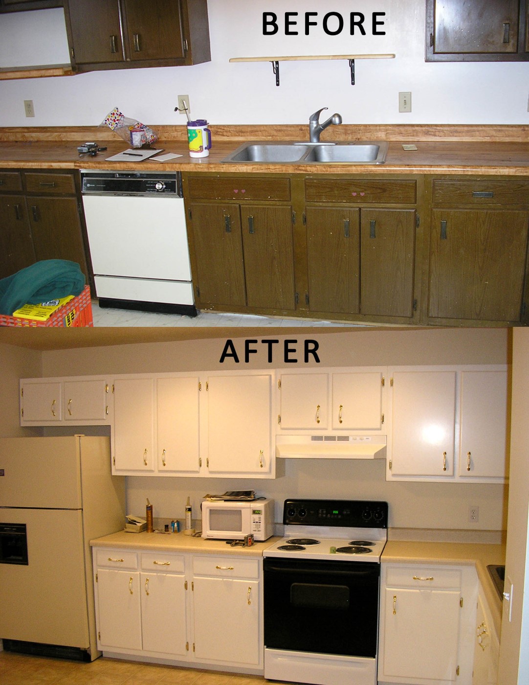 Kitchen Cabinet Remodel Before and After